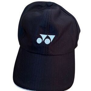 Yonex Mesh Black Cap with White Logo